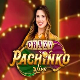 Crazy Pachinko logo by Evolution at PlayMojo Casino