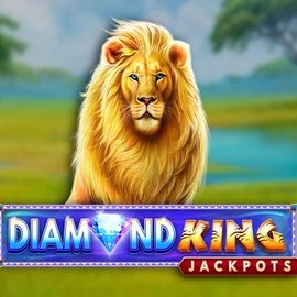 Diamond King Jackpots slot logo by SpinPlay Games at PlayMojo Casino