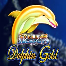 Dolphin Gold with Stellar Jackpots by Lightning Box Game, showcased at playmojos.de – game logo