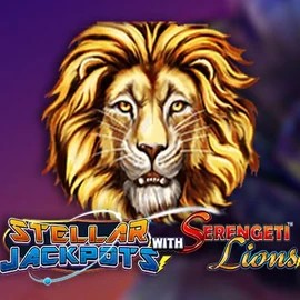 Stellar Jackpots with Serengeti Lions logo by Lightning Box Game at PlayMojo Casino